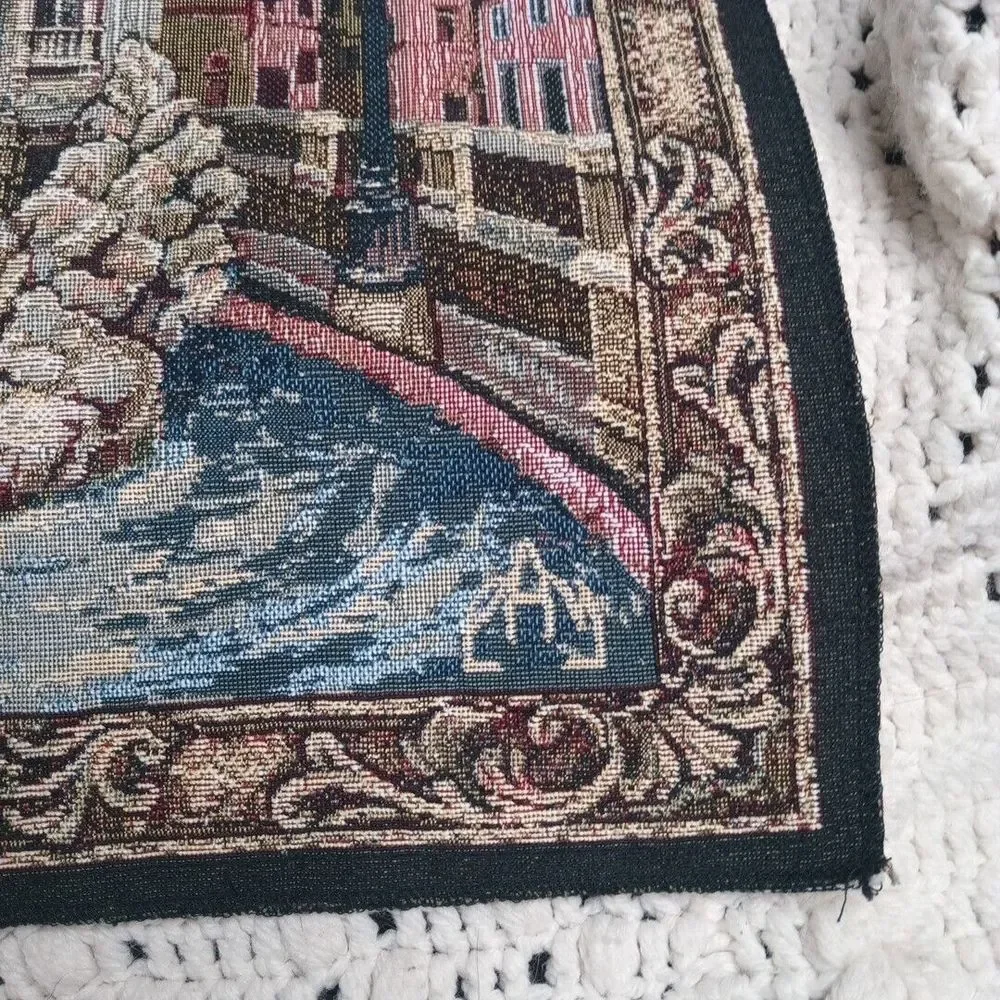 Fontana De Trevi Italian Tapestry Wall Art Hanging Made In Italy PAY‎ 19